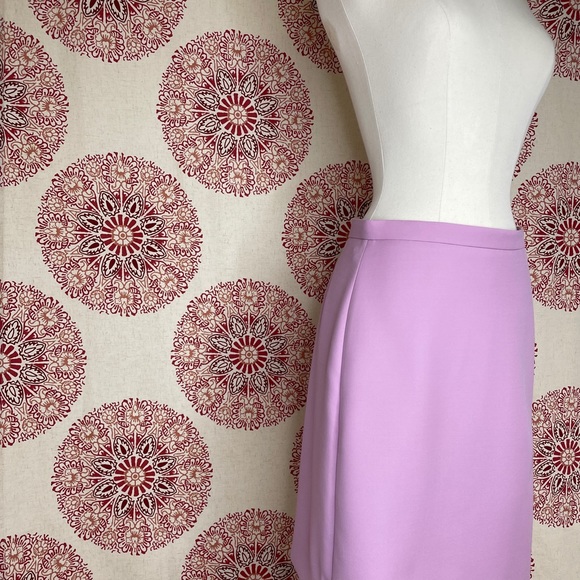 GUCCI Lilac Mini Skirt Size 40 4 Small Crepe Silk Wool 619479 Lined Luxury - Picture 3 of 15